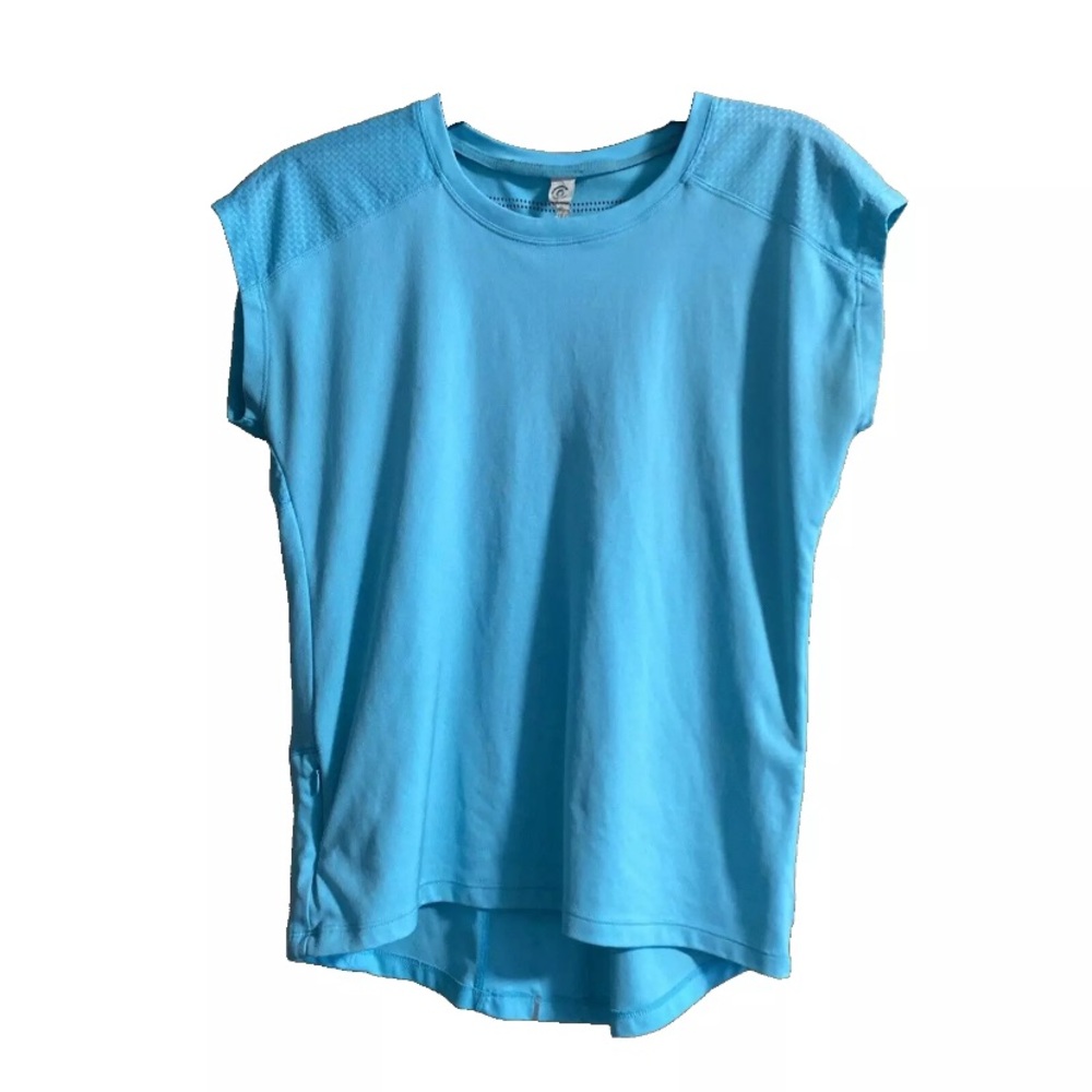 Champion Mesh TankTop Womens Sz XS Fits Like SM/M Blue Athletic Stretch Workout